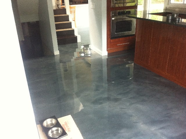 Ann Arbor Mi Custom Reflector Epoxy Kitchen Floooring 15